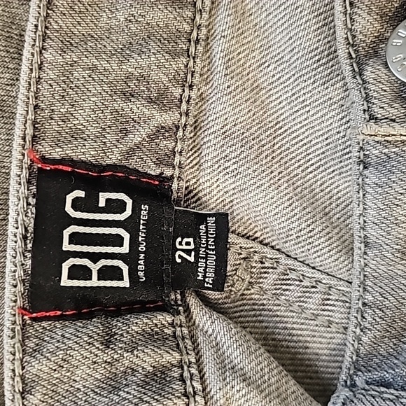 BDG Urban Outfitters Henri Seamed Gray High Rise Straight Leg Jeans - Size 26 - Picture 7 of 8